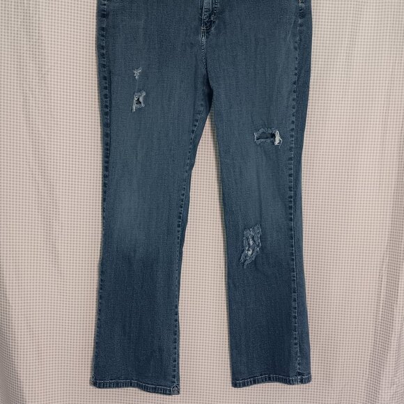 Lee Riders Factory Distressed Bootcut Jeans Plus Size 16W/18 *See Description* - Picture 3 of 11
